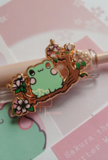 Sakura Frog Enamel Pin