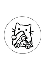 Pizza Cat Button