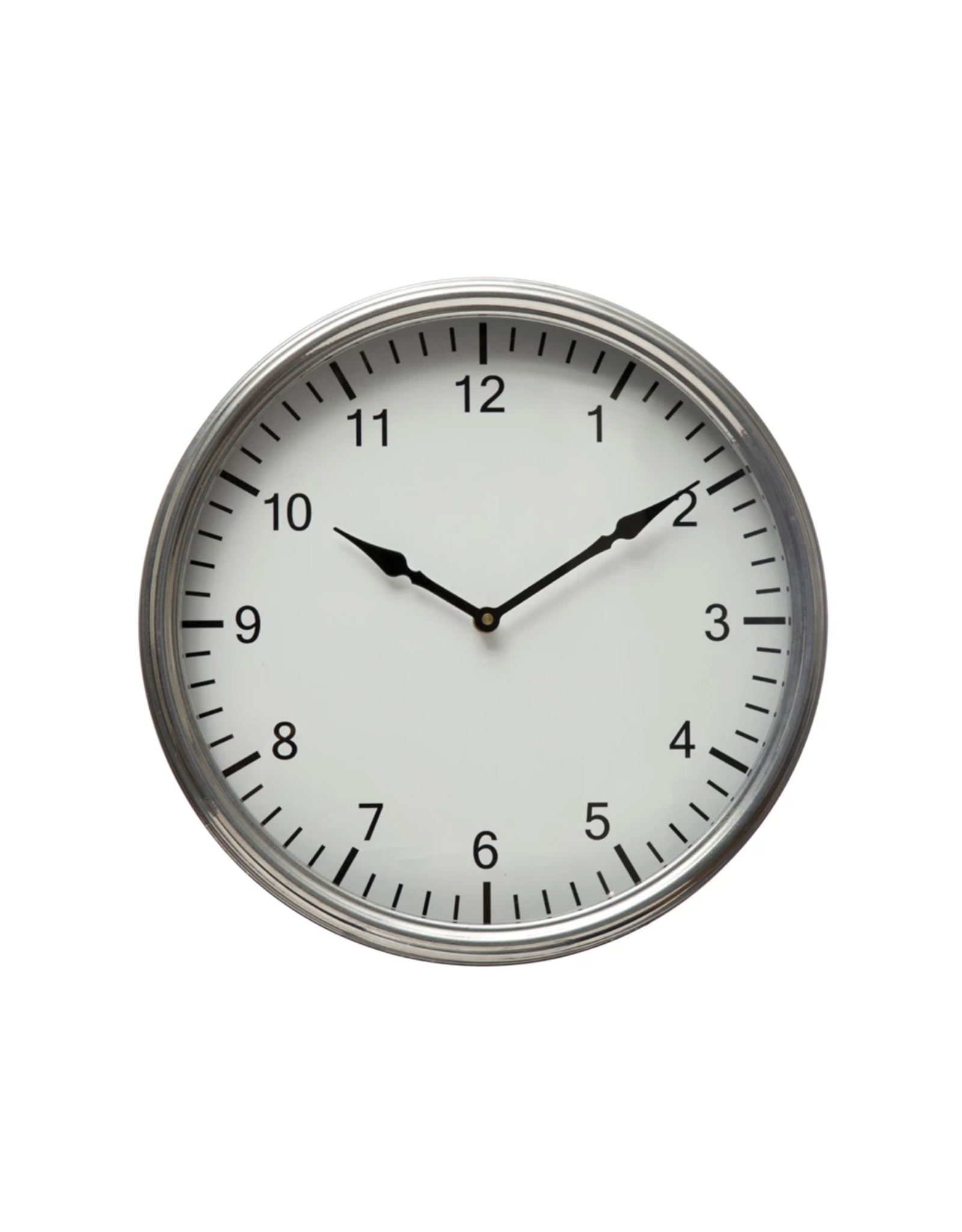 Antique Nickel Wall Clock*