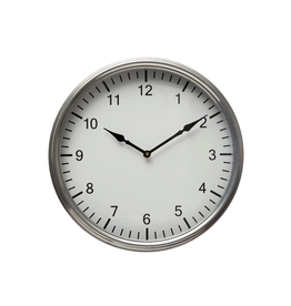 Antique Nickel Wall Clock*