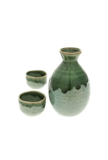 Iriomote Green Sake Set