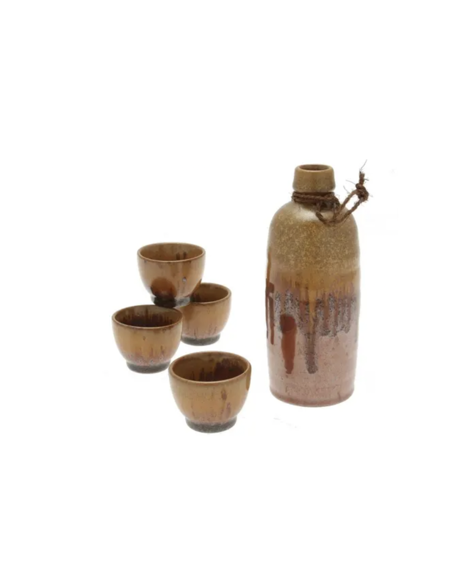 Tetsuaka Kin Nagashi Sake Set