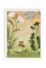 Hello My Friend Forest Greeting Card