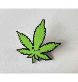 Cute Weed Leaf Enamel Pin