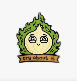 Cry About It Onion Enamel Pin
