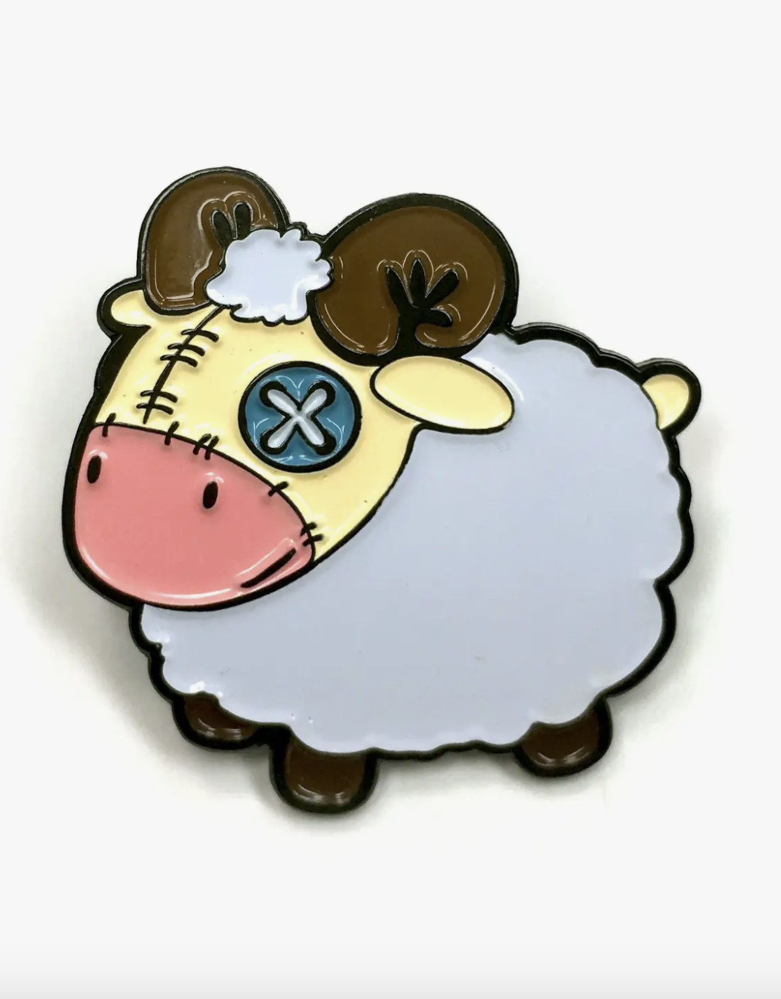 Plush Sheep Enamel Pin