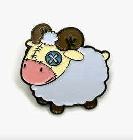 Plush Sheep Enamel Pin