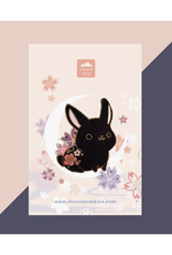 Black Rabbit Enamel Pin