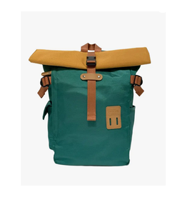 2-Tone Rolltop Backpack - Teal Green