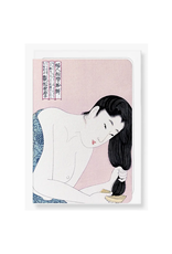 Combing The Hair: Japanese Greeting Card