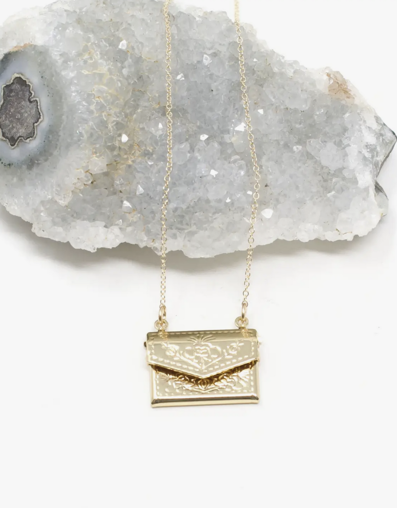 Golden Envelope Necklace (Crafts & Love)