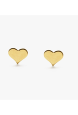 Tiny Gold Heart Post Earrings