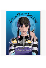 Wednesday Creepy Birthday Greeting Card