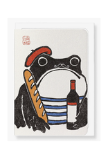 French Ezen Frog Greeting Card