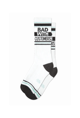 Bad With Customers Gym Crew Socks