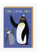 One Cool Dad Penguins Greeting Card