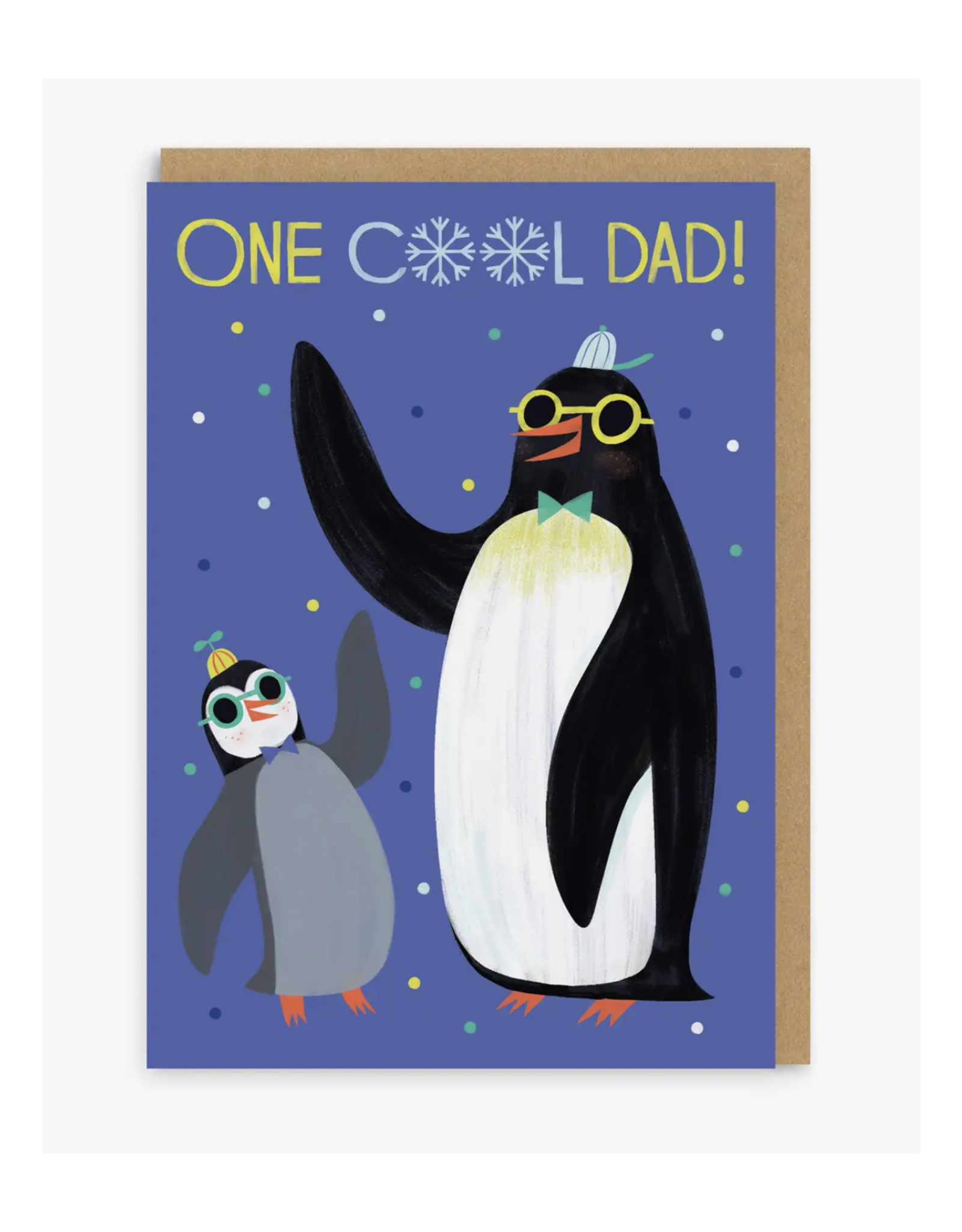 One Cool Dad Penguins Greeting Card