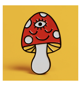 Third Eye Mushroom Enamel Pin