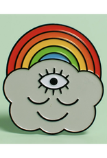Third Eye Rainbow Cloud Enamel Pin