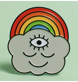 Third Eye Rainbow Cloud Enamel Pin