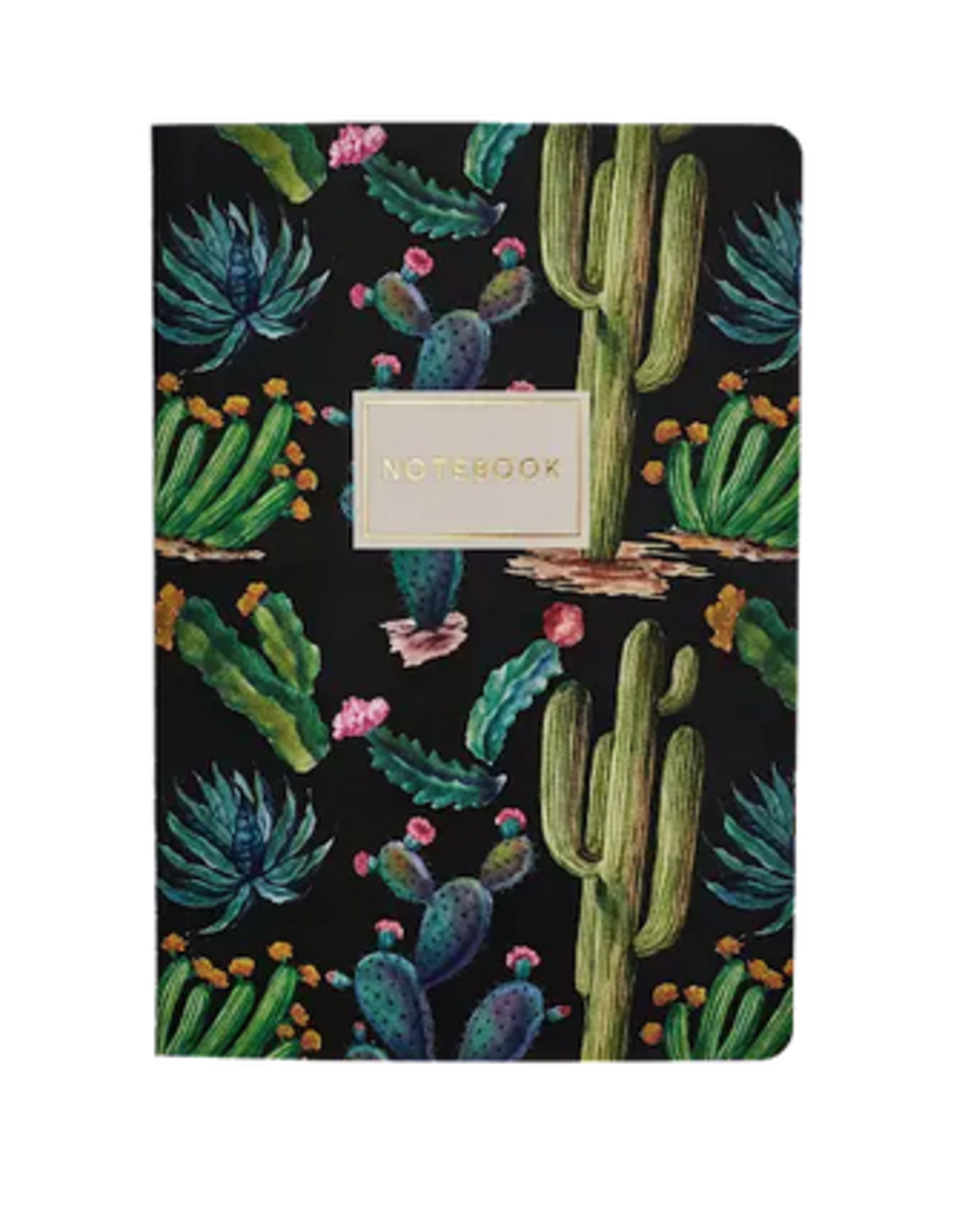 Cactus On Black Notebook