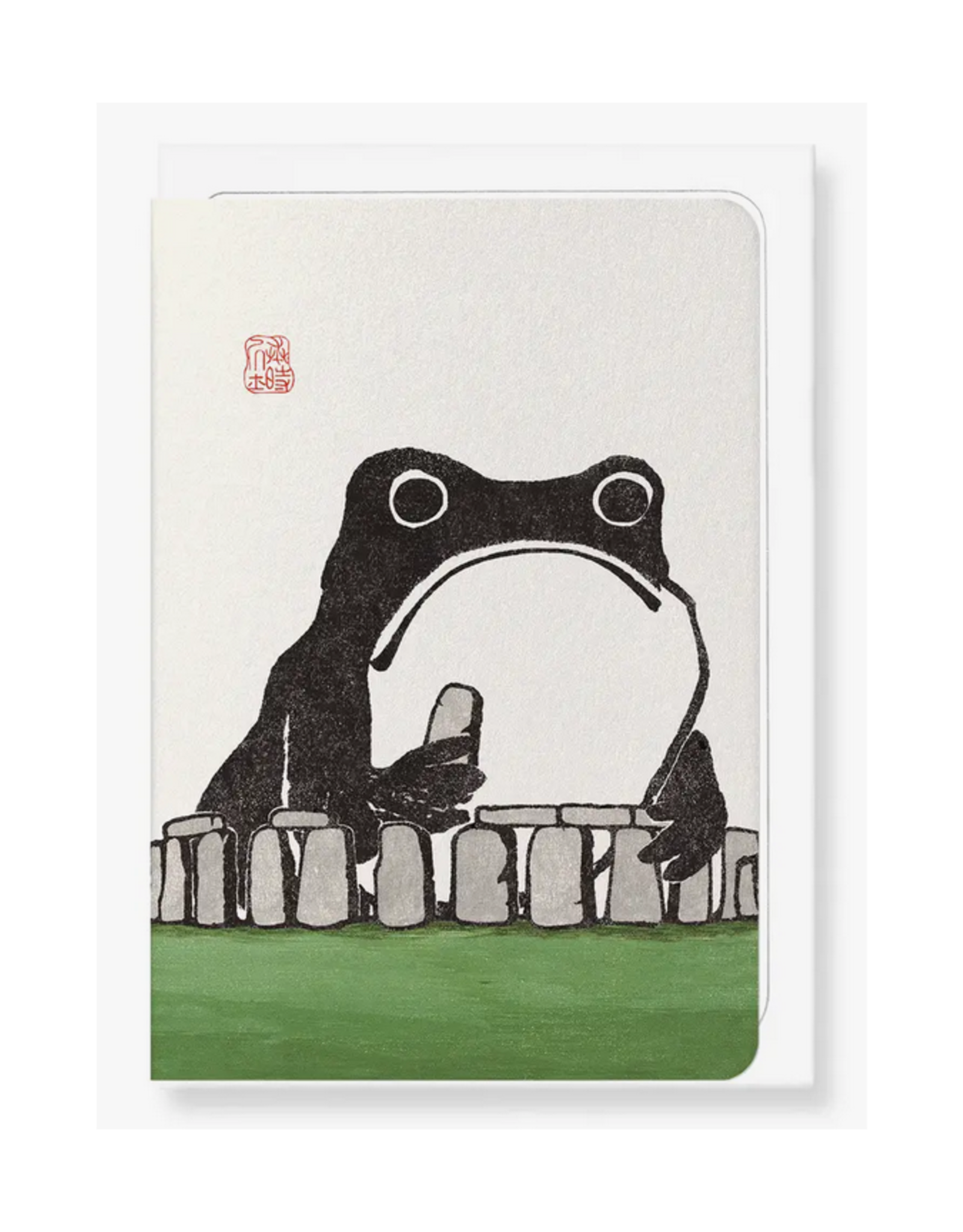 Stonehenge Ezen Frog Greeting Card