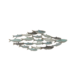 Distressed Metal School of Fish - Curbside Pick Up Only