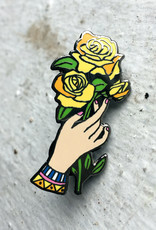 Yellow Rose Enamel Pin