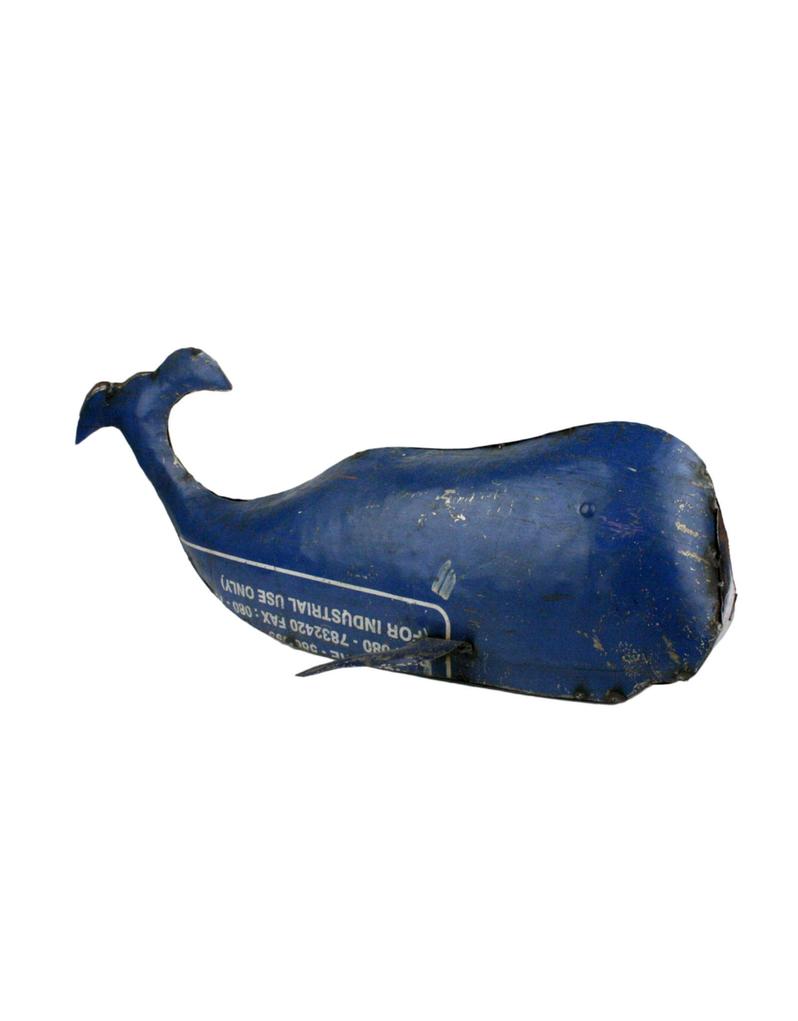 Reclaimed Metal Whale - Large