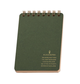 Kraft Memo Grid Notepad Olive - Small