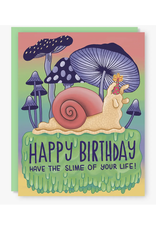 Snail Birthday Slime Greeting Card