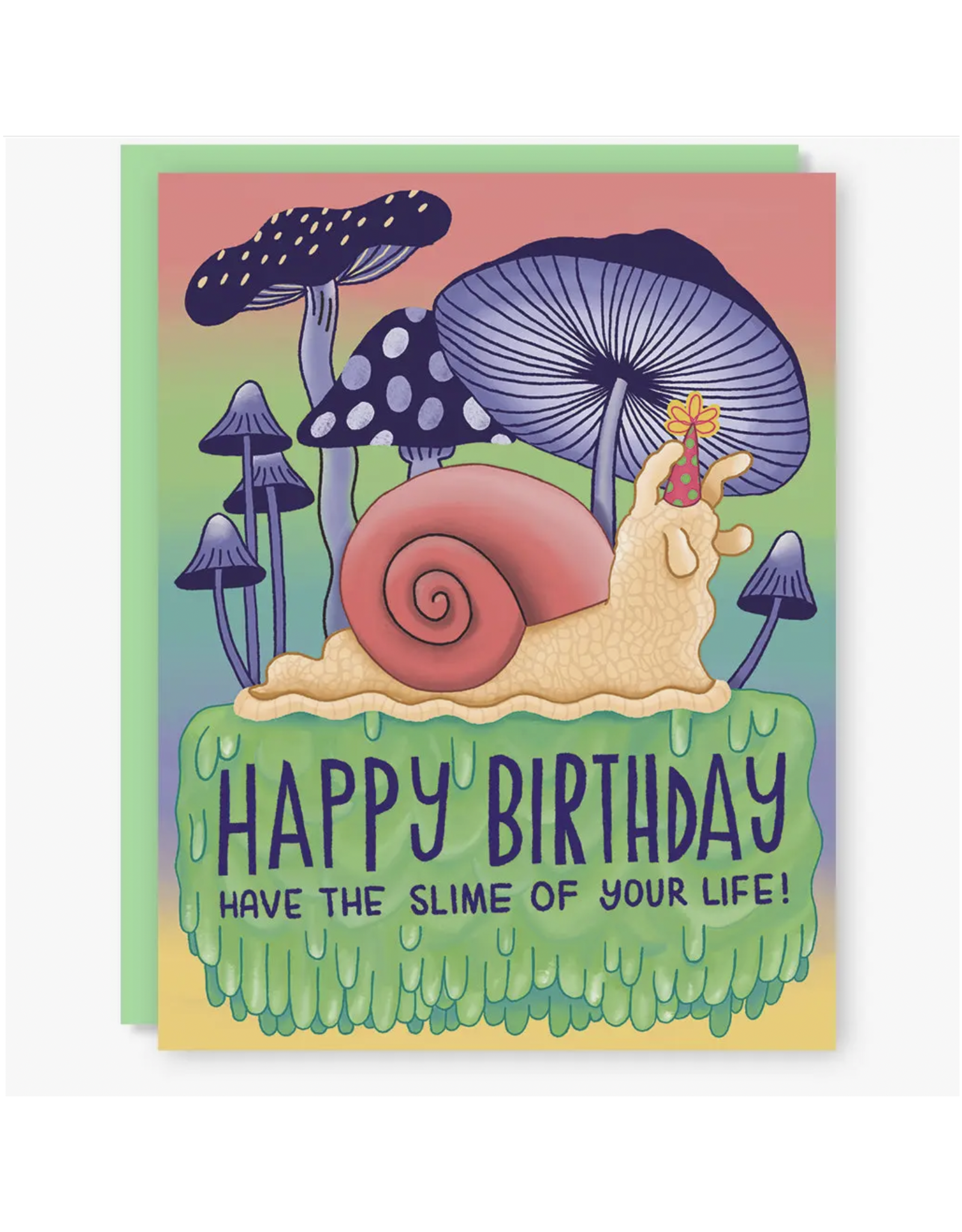 Snail Birthday Slime Greeting Card