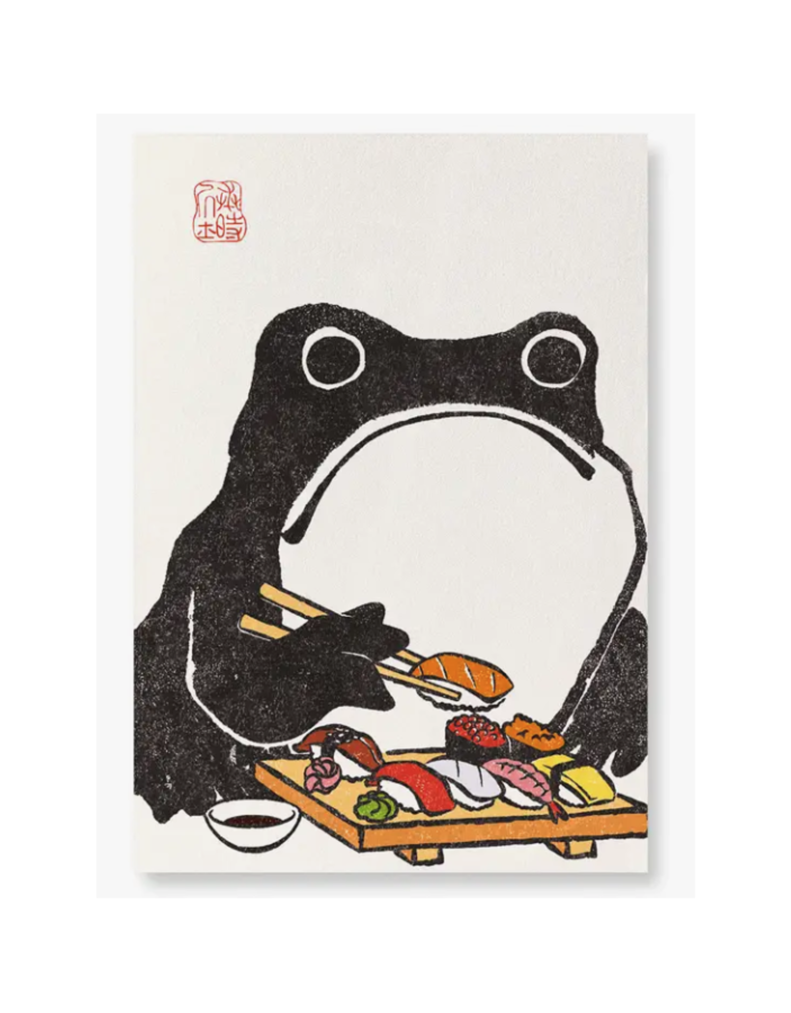 Sushi Ezen Frog Greeting Card