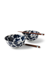 Blue Clouds Bowls Set of 2