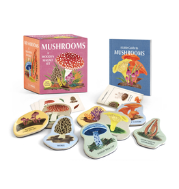 Mushrooms: A Wooden Magnet Set