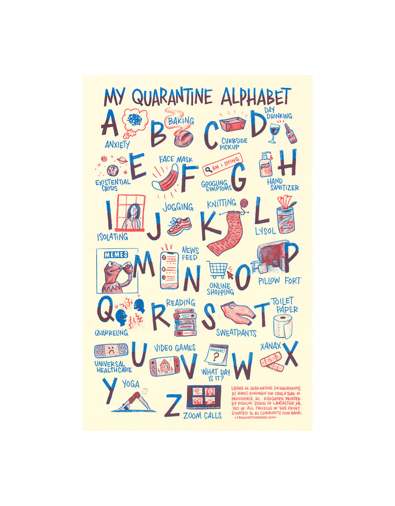 Quarantine Alphabet Print 2nd Edition