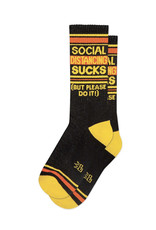 SOCIAL DISTANCING SUCKS (BUT PLEASE DO IT!) Gym Socks