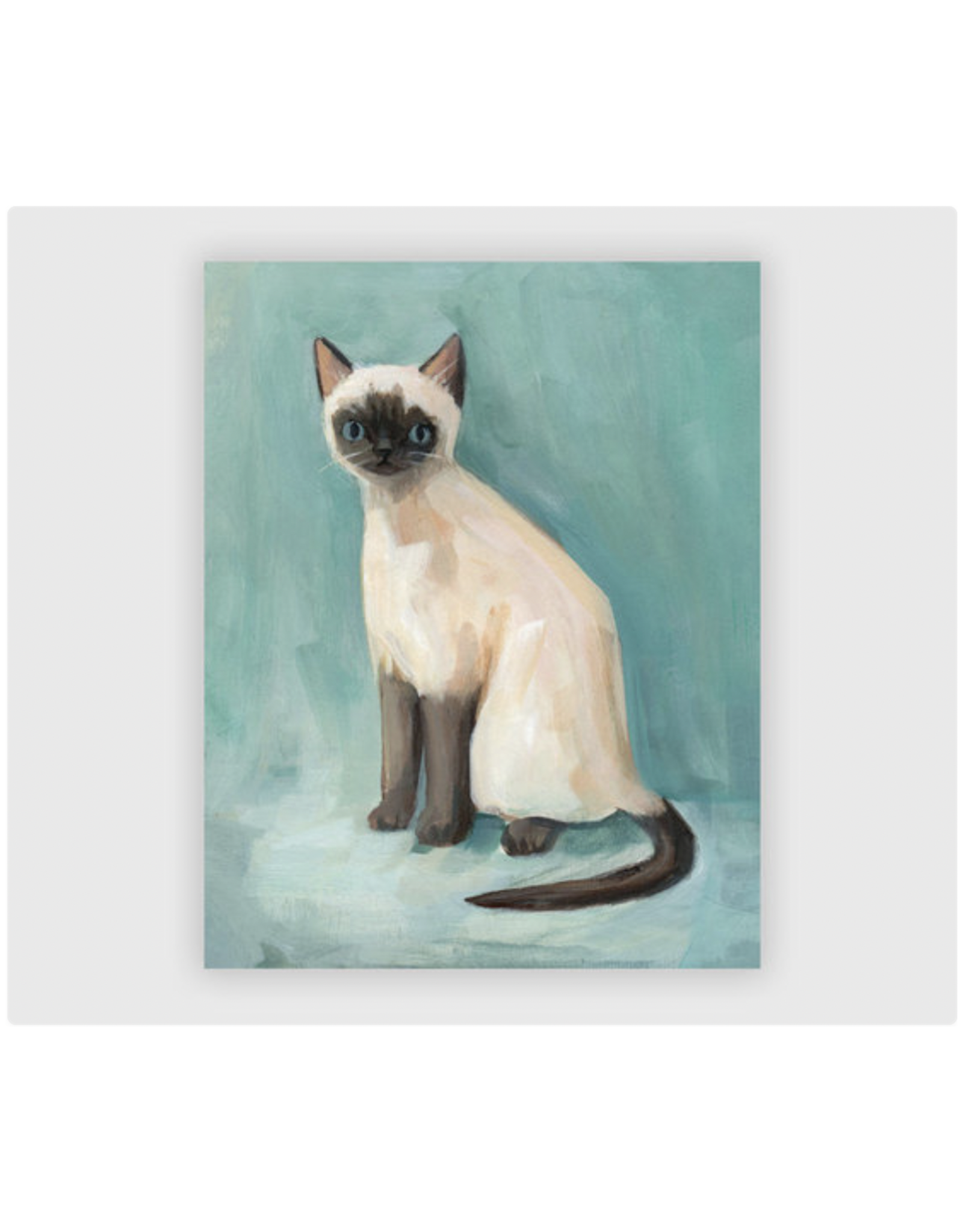 Alistair Siamese Cat Print