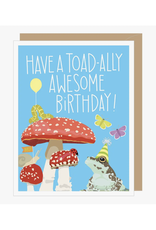 Toad and Toadstools Birthday Greeting Card