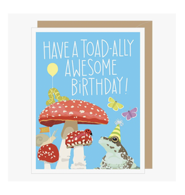 Toad and Toadstools Birthday Greeting Card
