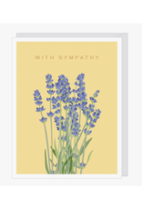 With Sympathy Lavender Greeting Card