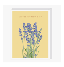 With Sympathy Lavender Greeting Card