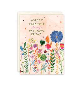 Beautiful Flowers Birthday Greeting Card