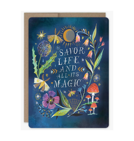 Savor Life Birthday Greeting Card