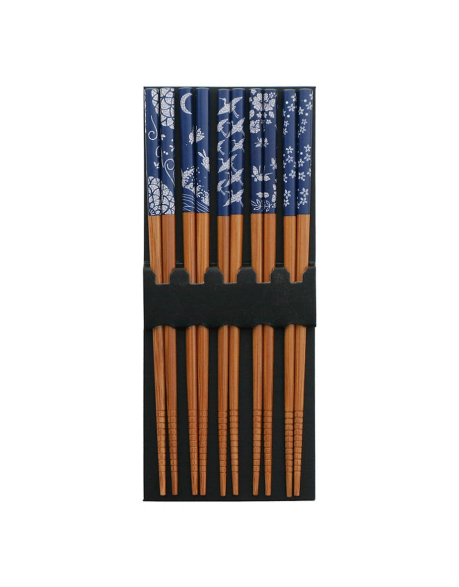 Blue and White Chopsticks Set of 5