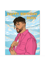Bad Bunny Happy Birthday Bebe Greeting Card