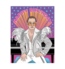 Happy Birthday Elton John Greeting Card