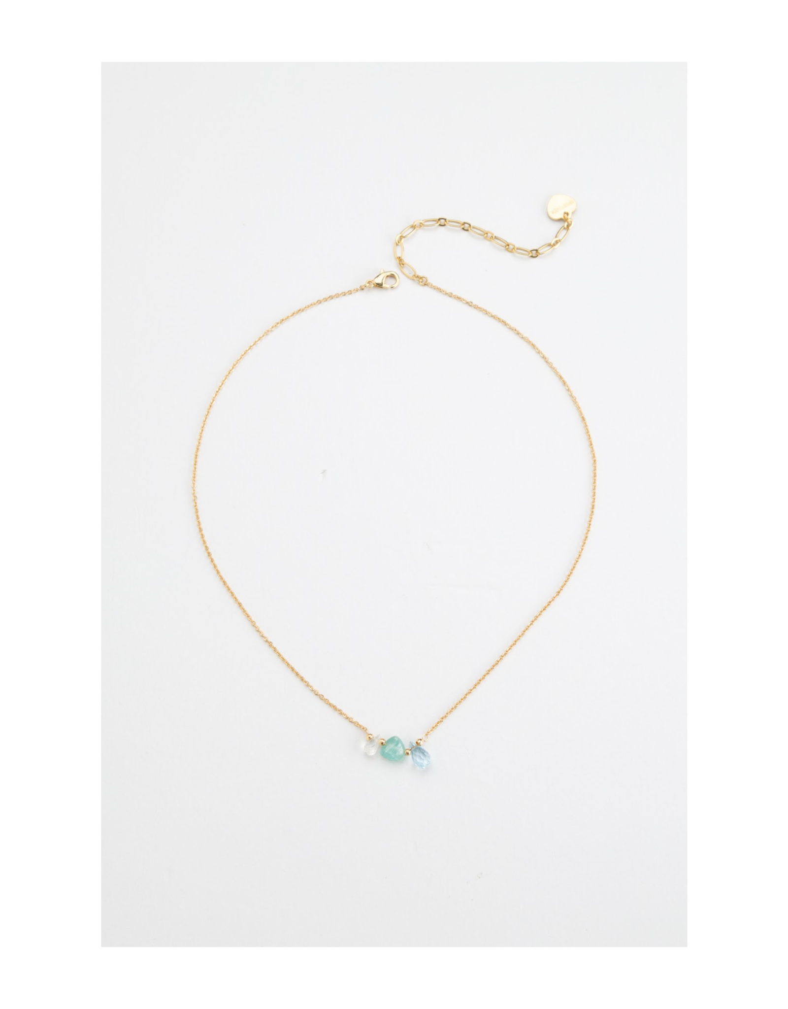 Crystal Trio Necklace - Amazonite & Agate