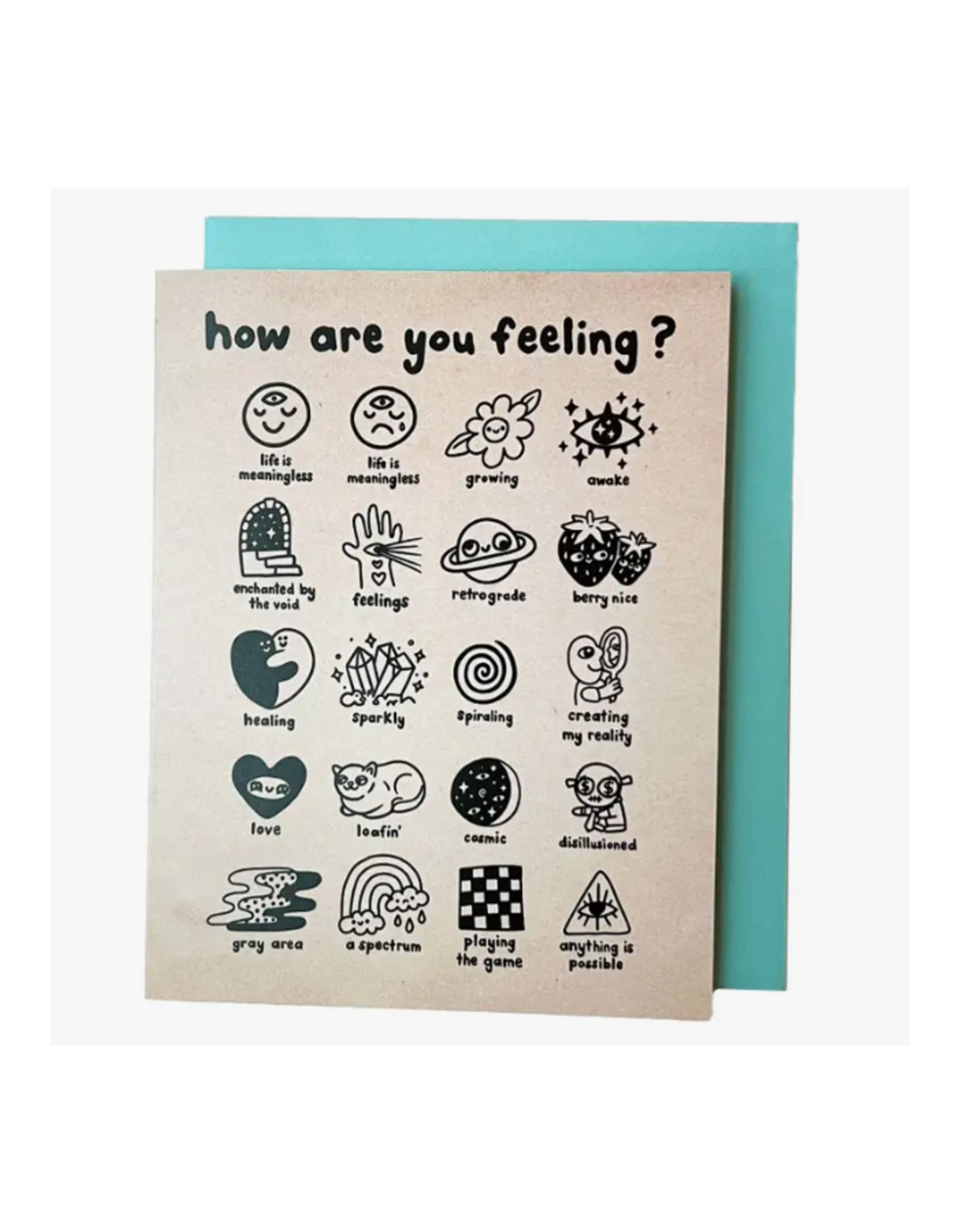 Feelings Chart Greeting Card