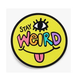 Stay Weird Smiley Sticker